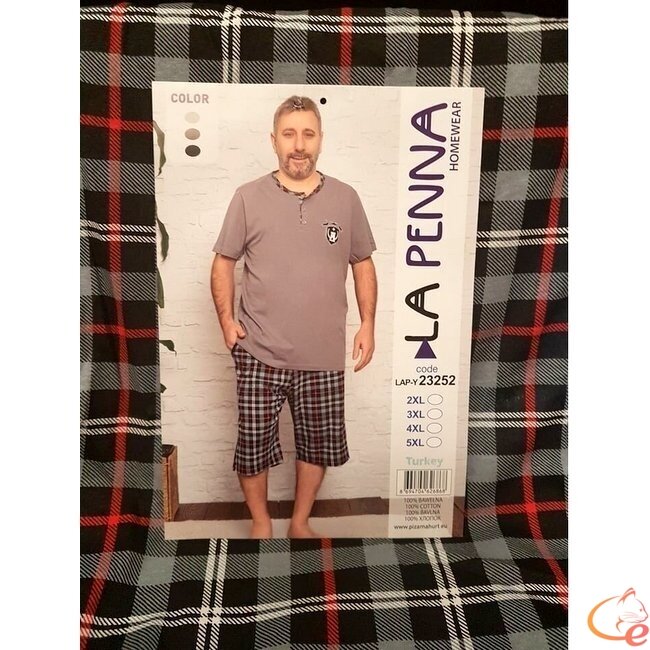 Vyriška pižama GUSTAS, trumpa, 2 dalių 1 Vyriška pižama GUSTAS, trumpa, 2 dalių 1